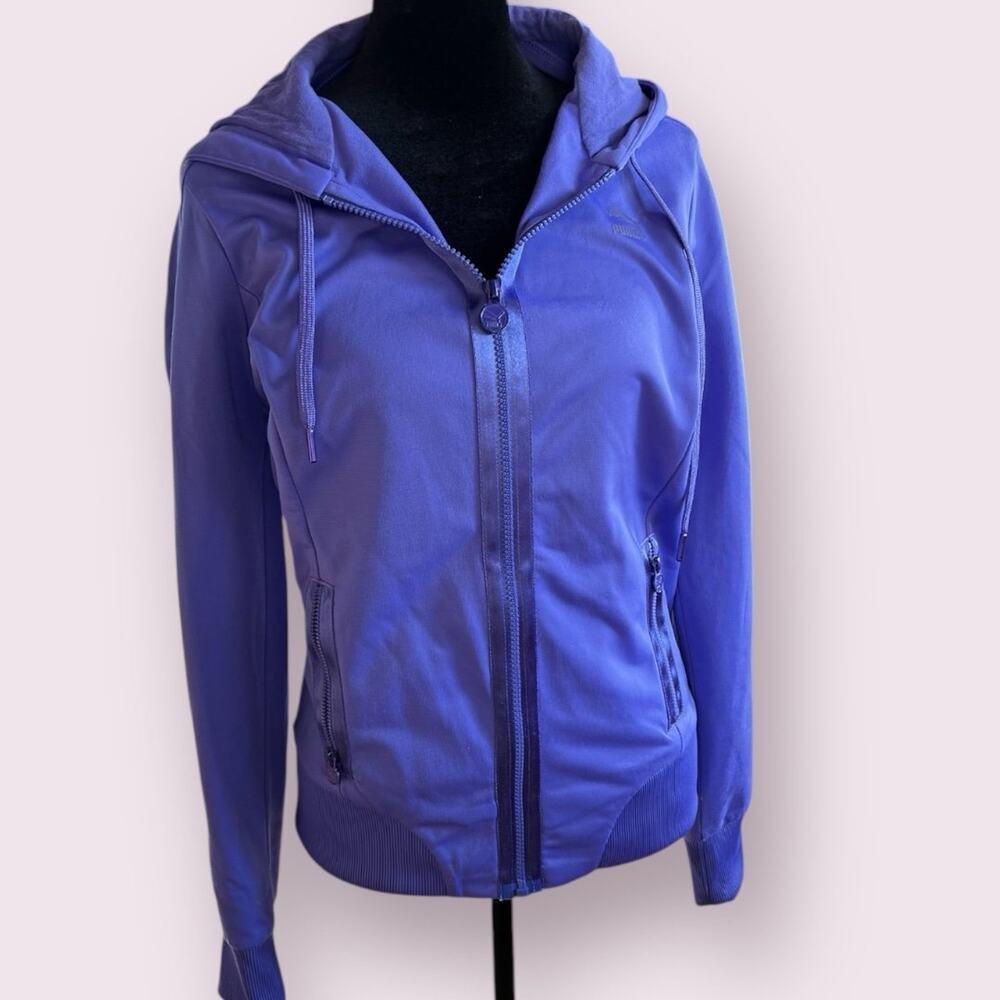 Puma women’s size M full zip hooded light athletic jacket jacket